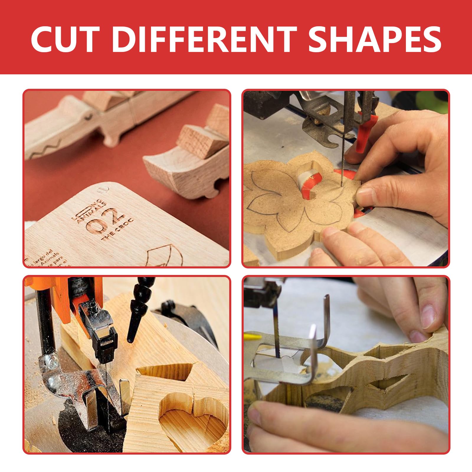 Lame Per Sega A Scorrimento - 24 Pezzi, Acciaio Al Carbonio, 10/15/18/24 Denti, Per Legno E Metalli Teneri