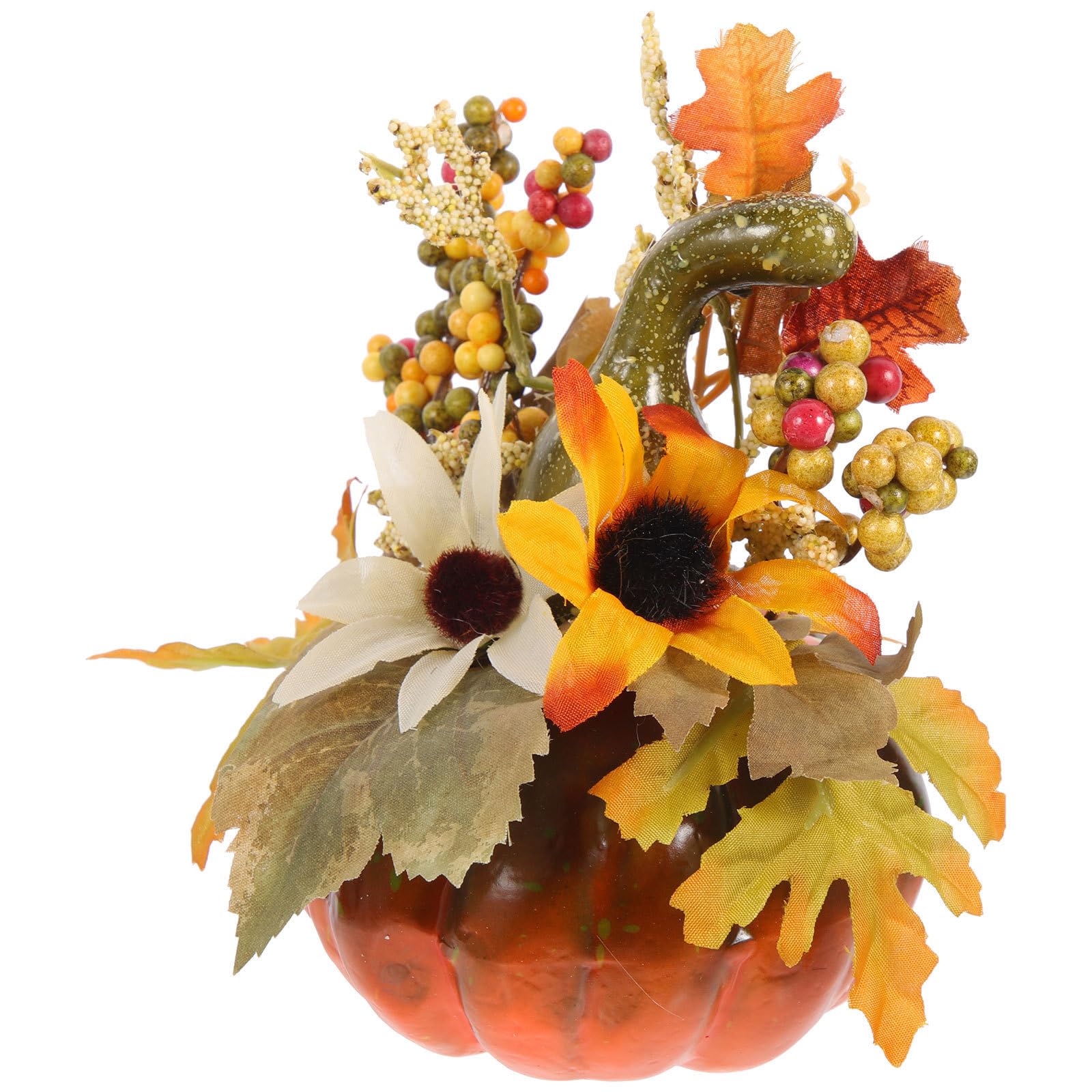 Decorazione Artificiale Zucca Qj703 in Plastica per Tavolo Autunnale