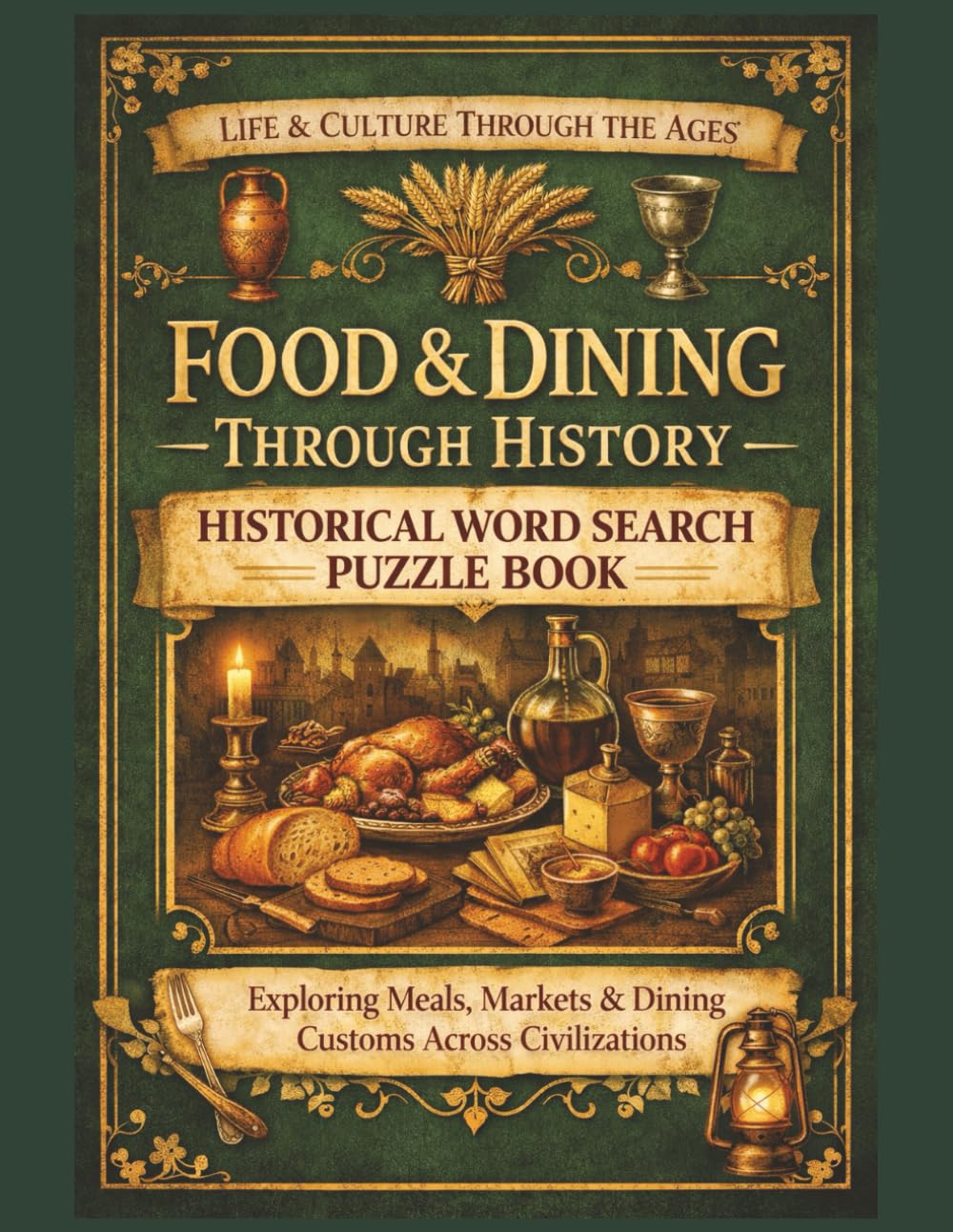 Food & Dining Through History: A Historical Word Search Puzzle Book Exploring Meals, Markets & Dining Customs Across Civilizations (Life & Culture Through the Ages)