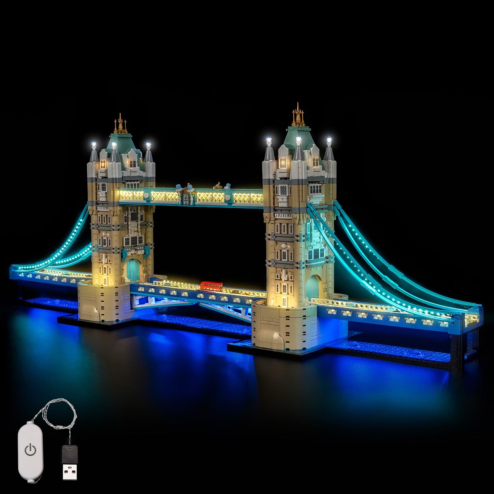 BrickBling Light Kit Compatible with Lego 21067 Tower Bridge (No Model)