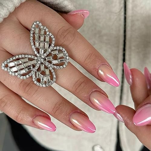 Miniatura 92 de Uñas postizas a presión marrón café, uñas postizas medianas de almendra, color sólido, cobertura completa, uñas postizas artificiales brillantes