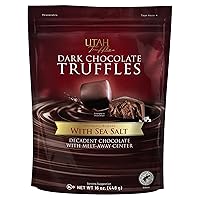Vista 8 de Utah Truffles Trufas de chocolate con menta, trufas de chocolate con leche y menta, centro cremoso de tamaño de bocado, bolsa resellable de 16 onzas