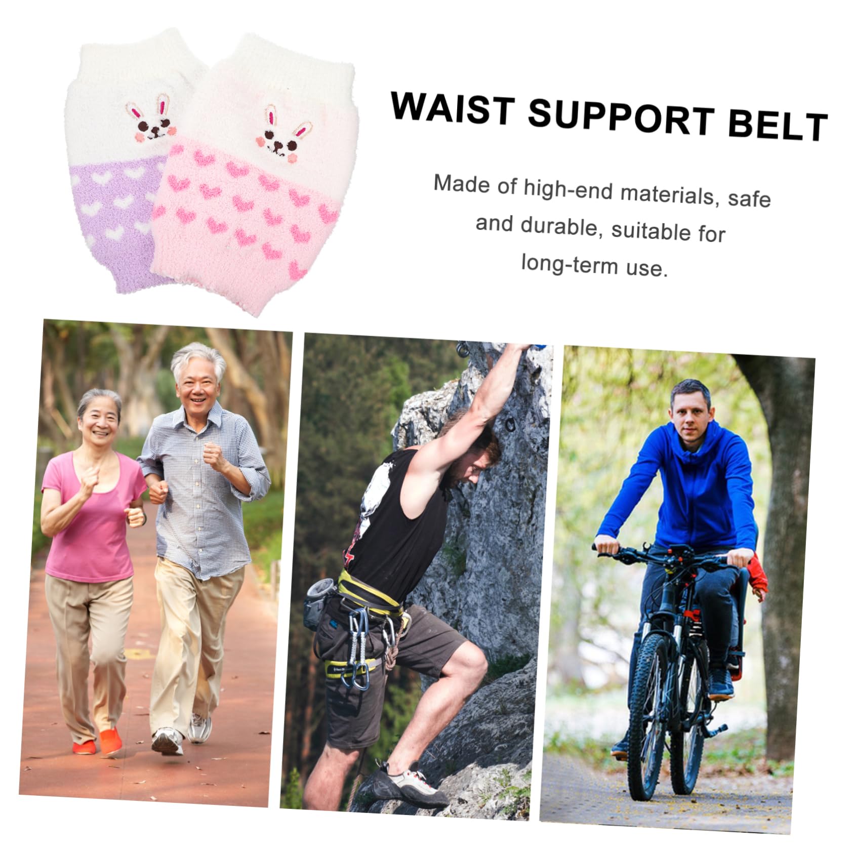 Healeved Belly Band Maternity 2pcs Warm Uterine Belt Protective Waist Strap for Back Abdomen Lumbar Support