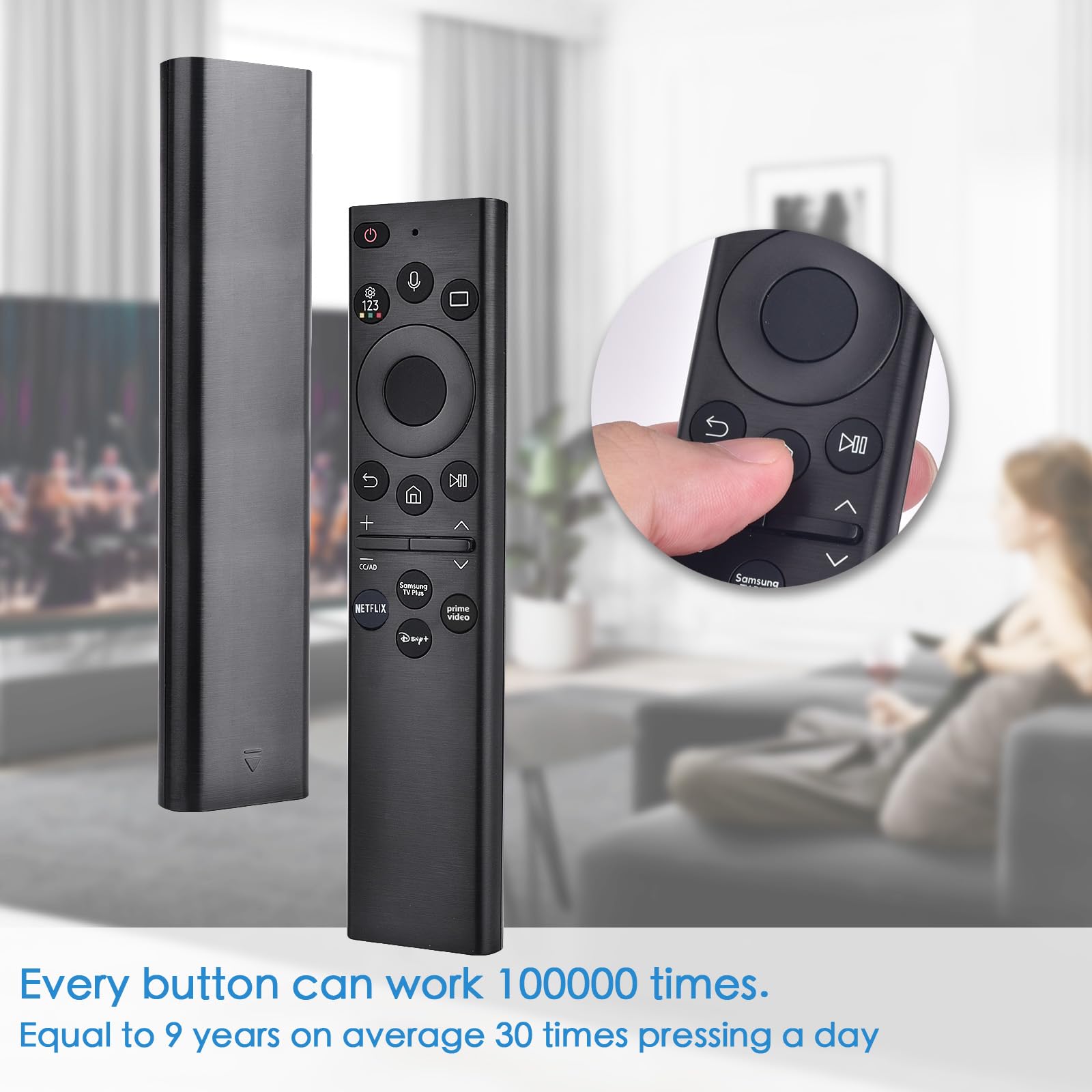 Repuesto para control remoto de TV Samsung, para control de voz Samsung TV