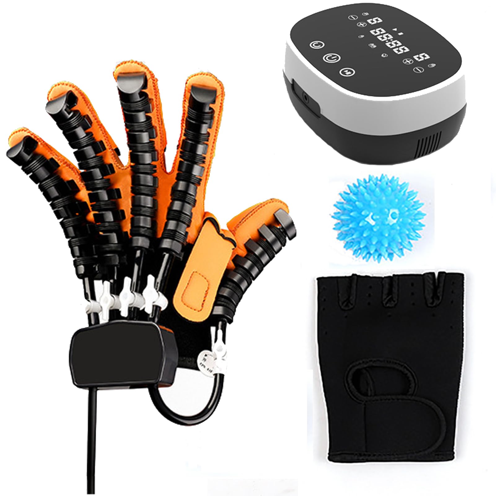 Guantes de Robot de rehabilitación de autoentrenamiento, Protector de Soporte para enderezar los Dedos, Entrenamiento Manual de exoesqueleto Funcional