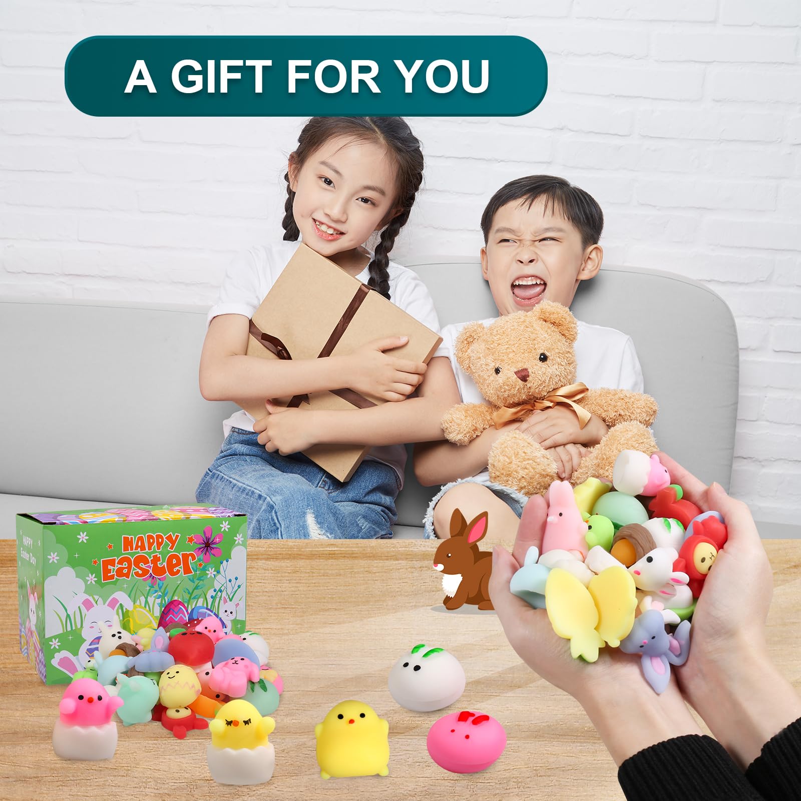 Amazon.co.jp: スクイーズ イースタースクイッシートイ 32個 もちもち