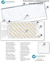 Vista 6 de 2000 Comprobación láser en blanco Stock - Mármol azul - Arriba. ¡Pedir cheques!