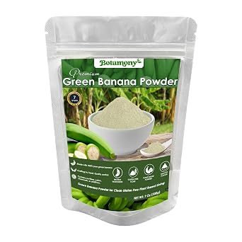 BOTAMONY Green Banana Powder 7 Oz, Gluten-Removed Flour Alternative for Smoothies, Baking, Cooking & Blended Recipes, Prebiotic-Friendly Ingredient for Everyday Use