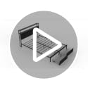 Queen Bed Frame with Charging Station, LED Lights, 2 Drawers, Rustic Brown image 7