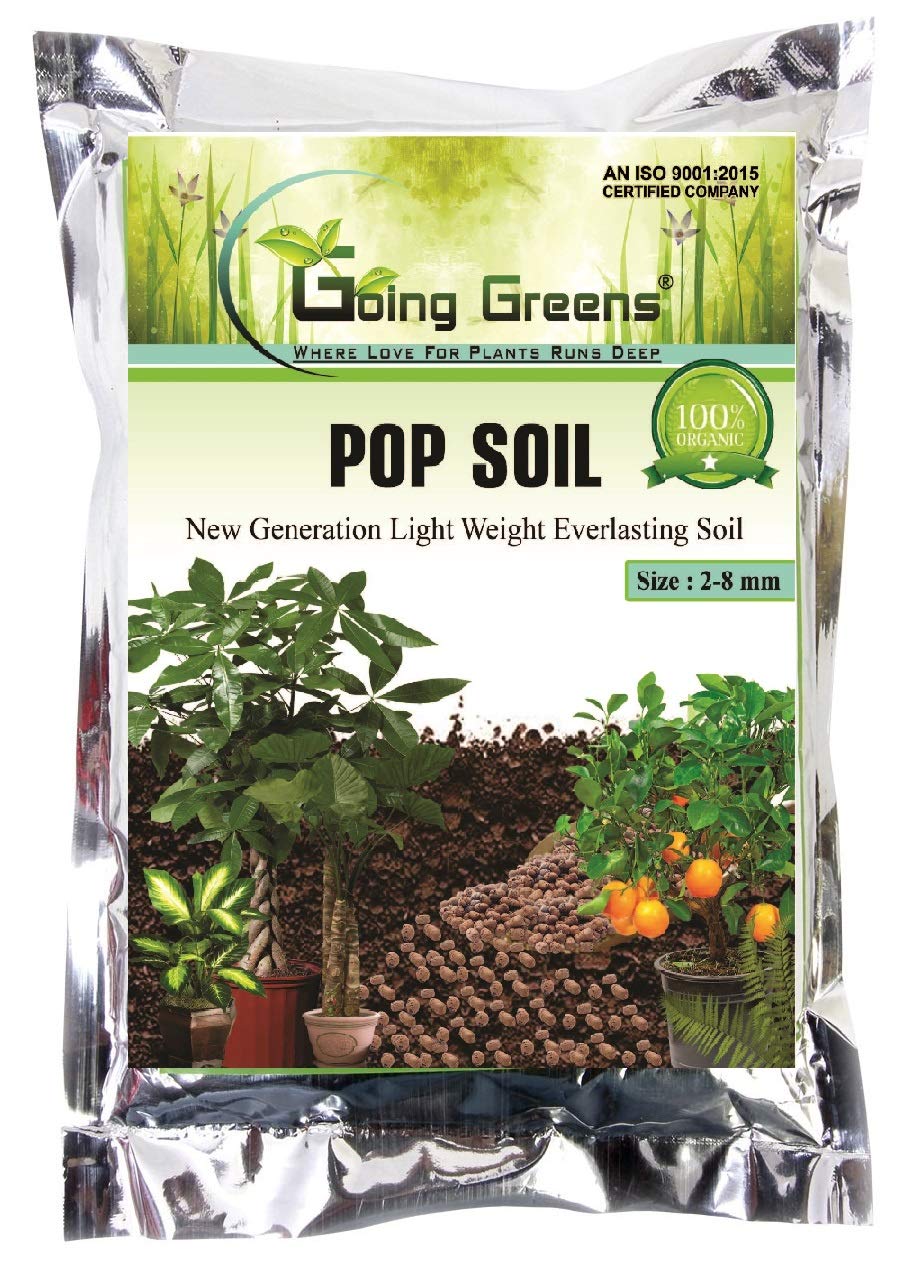 Going Greens Pop Soil, Lightweight Expanded Clay Aggregate (LECA), Clay