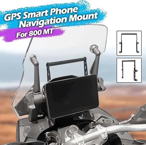 Miniatura 3 de Soporte de navegación para motocicleta, soporte de parabrisas para teléfono GPS, repuesto de 0.551 pulgadas, compatible con CFMoto CF Moto CF-Moto