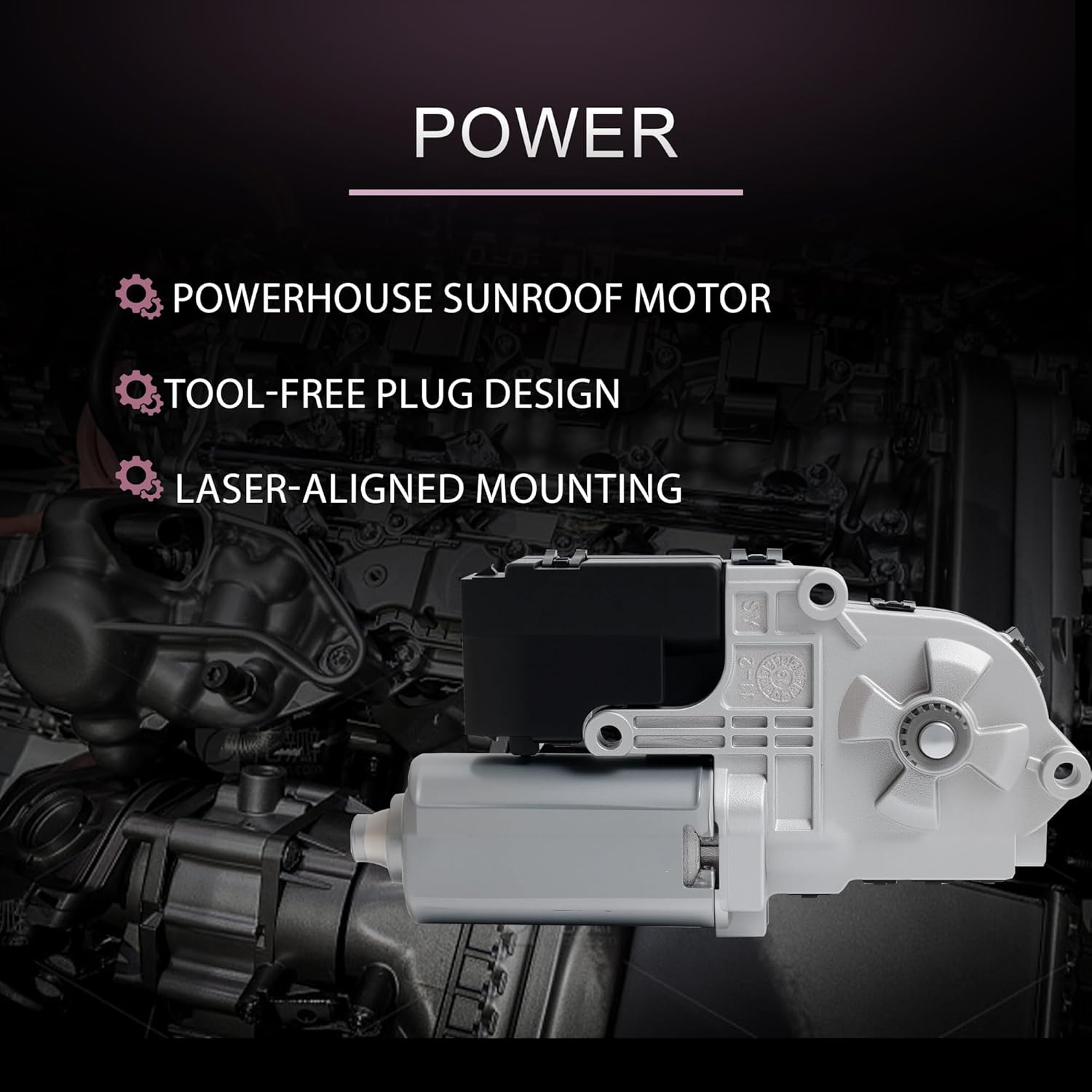 Sunroof Sun Roof Motor fit for Buick 2011-2016 Lacrosse 2011-2017 Regal 2012-2017 Verano, fit for Chevrolet 2011-2015 Cruze 2016 Cruze Limited 2013 2014 2015 Malibu, 13389361, MoonRoof Motor