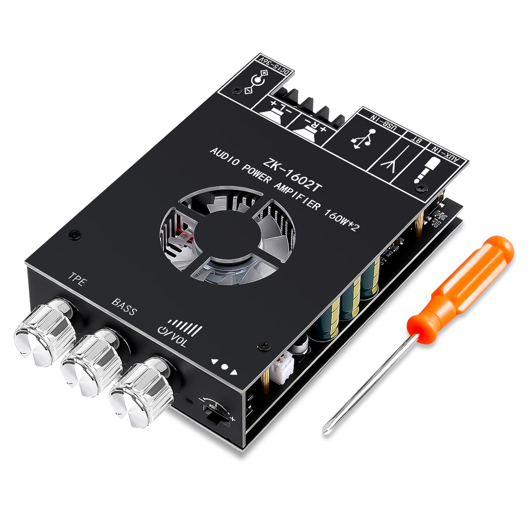 Amazon.com: Daakro ZK-1602T Bluetooth Amplifier Board,160W+160W