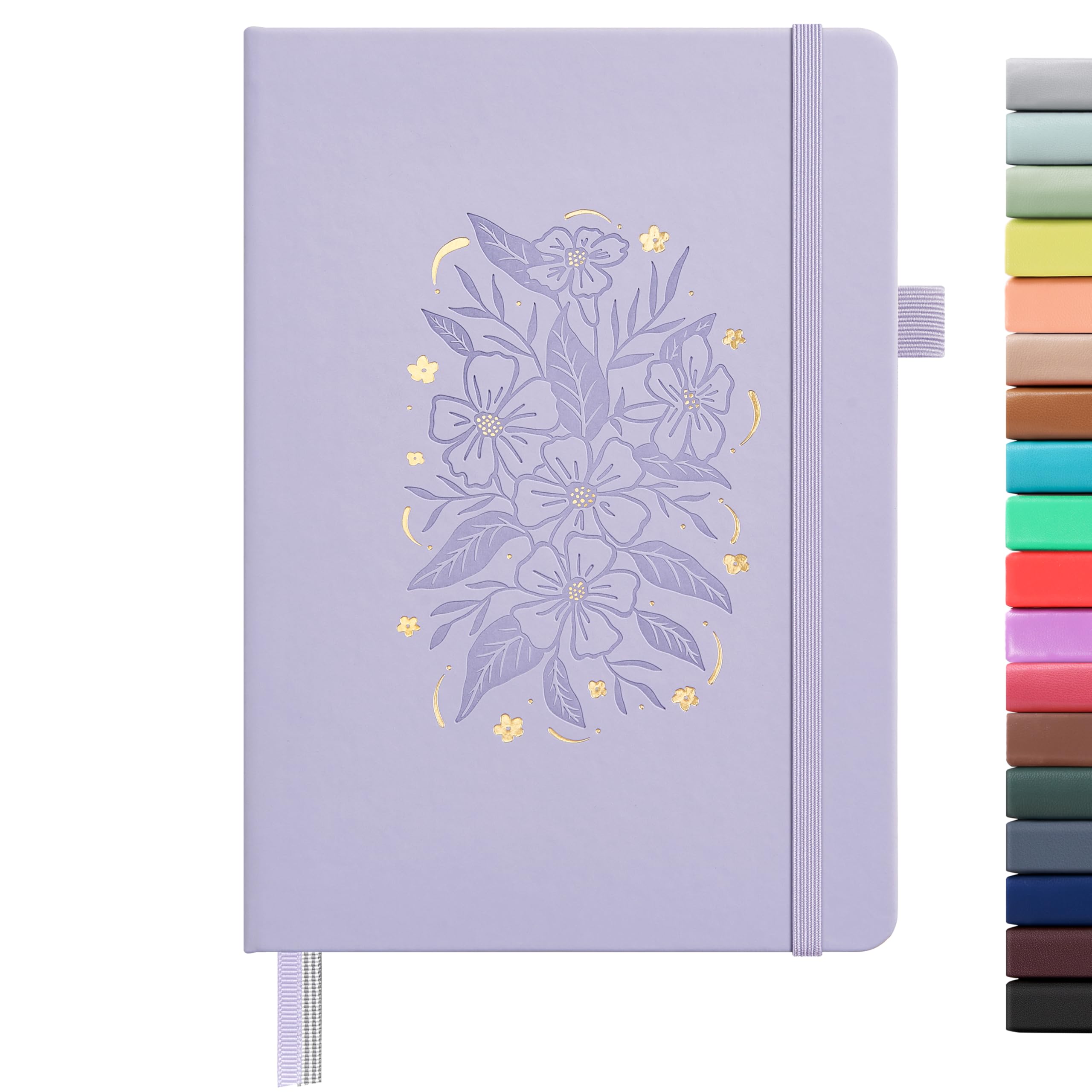 &And Per Se Lined Hardcover Notebook – A5 5.7"x8" College Ruled, 160 Pages, 100gsm Thick Paper – Aesthetic Journal for Women, Gift-Ready Planner, Everyday Writing Notebook (Lavender) — image 1
