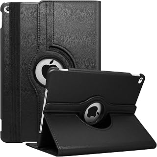 New iPad 9.7 2018 2017 / iPad Air 2 Case - 360 Degree Rotating Stand Protective Cover with Auto Sleep Wake for iPad 9.7 inch (6th Gen, 5th Gen) / iPad Air 2/ iPad Air (Black)