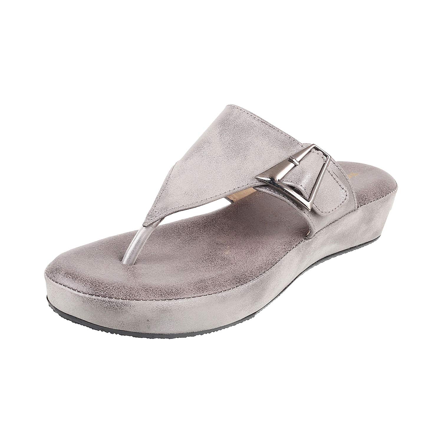 Walkway Womens Synthetic Grey Slippers (Size (5 UK (38 EU)) (B08FXSTP22) Amazon Price History, Amazon Price Tracker