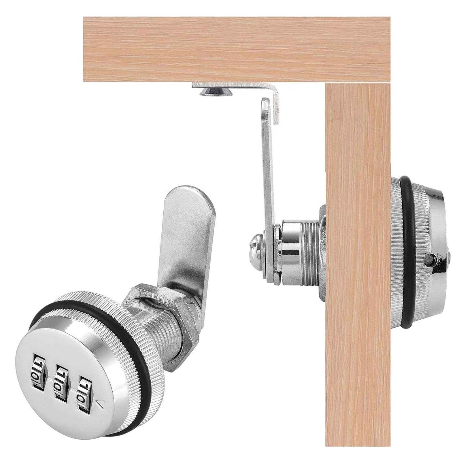 Serratura A Camma Con Combinazione 2 Pezzi | Per Cassetti E Armadietti | Senza Chiave - Foto 6