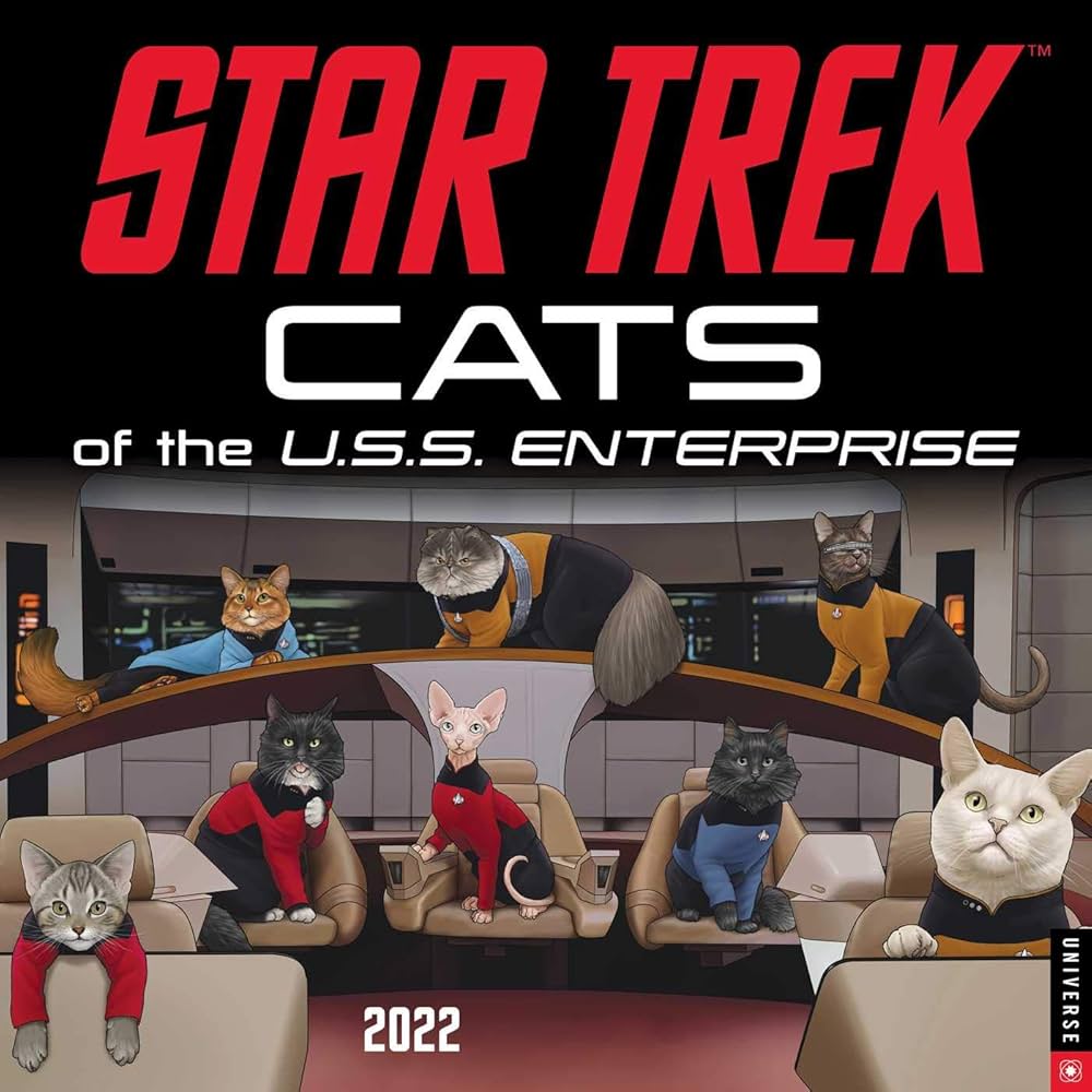 Star Trek: Cats of the U.S.S. Enterprise 2022 Wall Calendar: CBS:  9780789340597: Amazon.com: Books