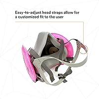 Vista 10 de Mascarilla respiratoria de protección P100 de medio rostro marca 3M. Respirador reutilizable (AAD), S, 1