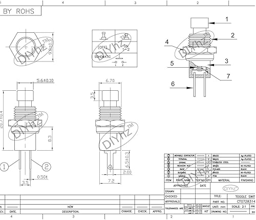 Miniatura 8 de Interruptor de botón momentáneo, 1A 250VAC SPST Mini interruptores de botón normalmente abiertos (NO) tapa roja - 20 piezas