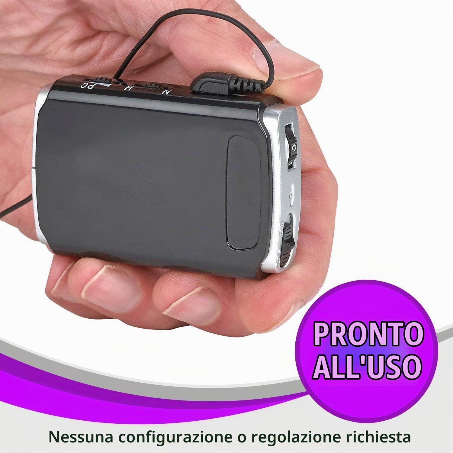 MEDca Premium Active Model "AVA-16V1" for Sports and Outdoors, (silver black)