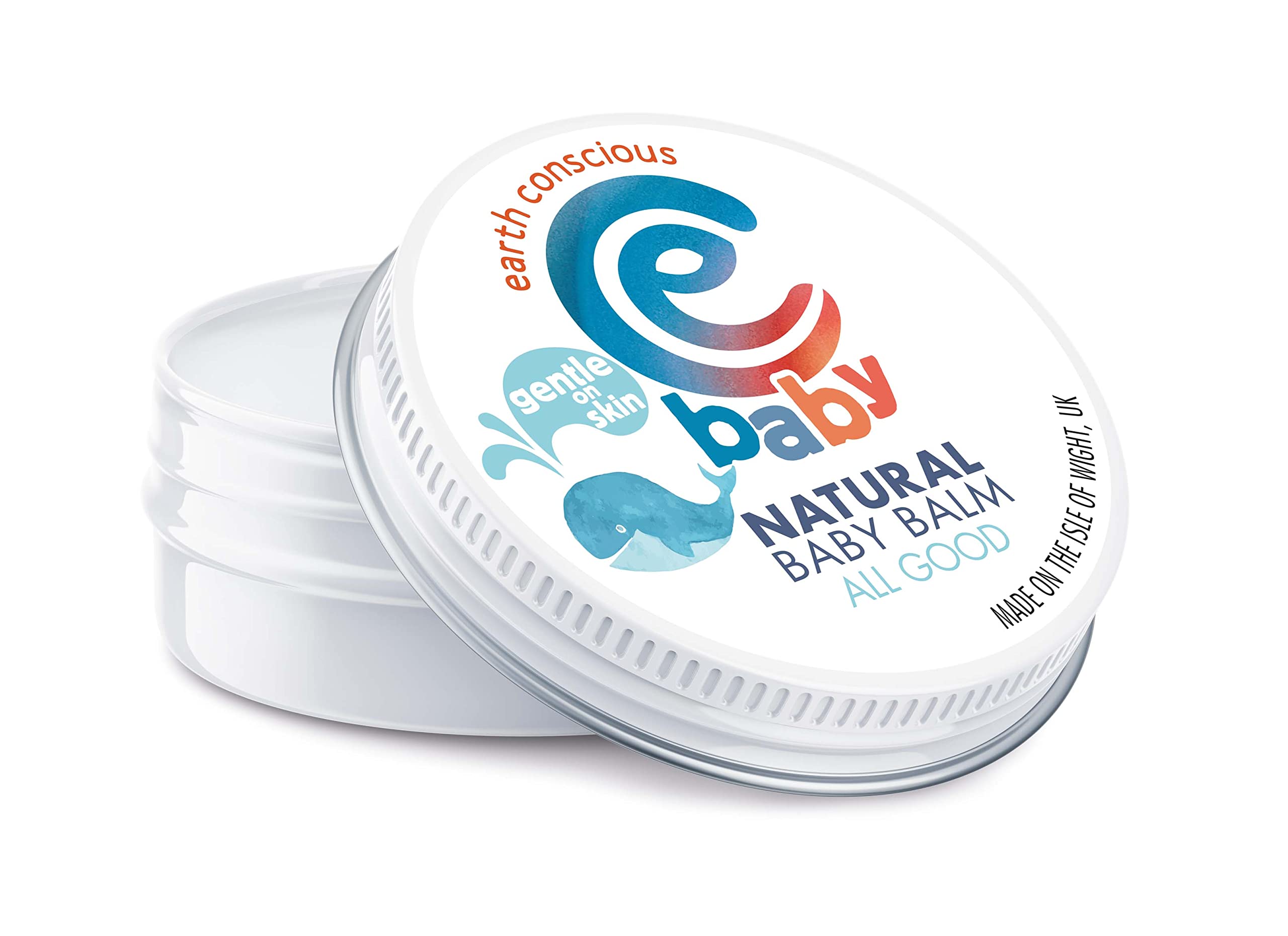 Earth Conscious100% Natural Baby Balm - Organic Moisturising Nappy Cream for Sensitive & Dry Skin. Suitable for Babies, Children and Adults - Cruelty Free & Made in UK