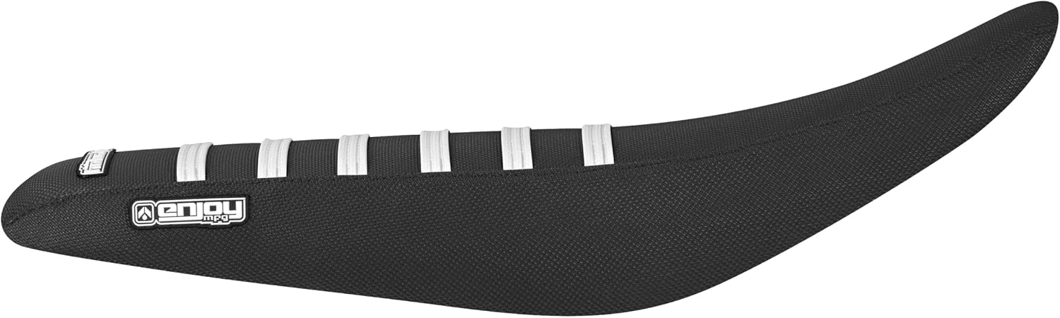 Enjoy Mfg Seat Cover - Compatible with Luna Talaria XXX & XXX PRO Float E-Bike Electric Motorcycle - #495 (All Black with White Ribs)