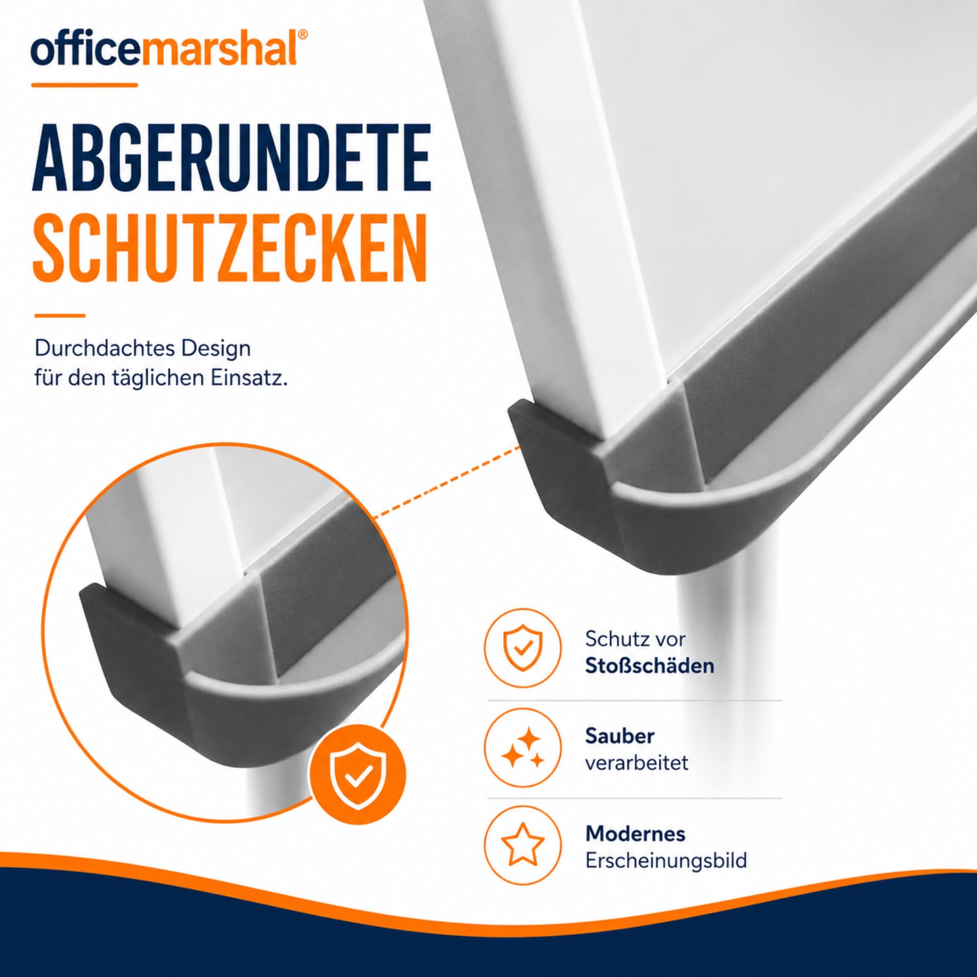 Office Marshal - Soporte magnético con trípode (68 x 105 cm, altura regulable hasta 180 cm)