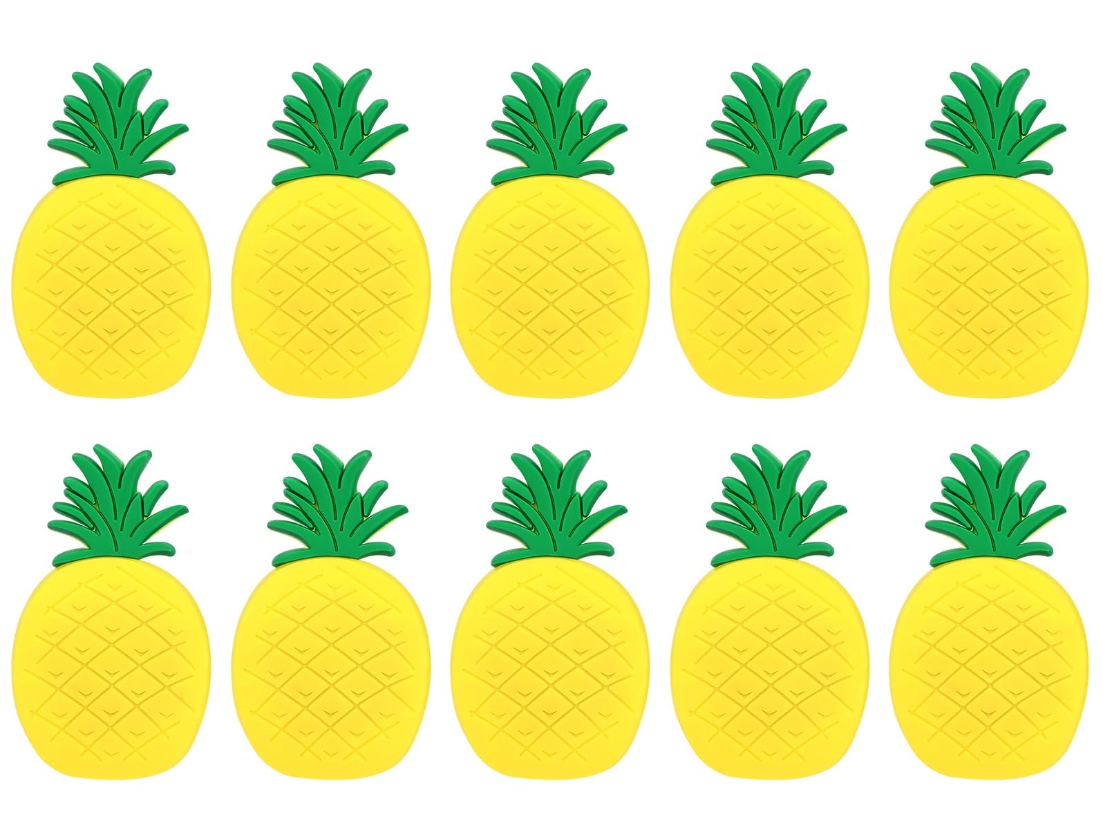 GarneckOffice Decor 10pcs Refrigerator Magnets Pineapple Refrigerator Magnets Fruit Fridge Magnets Whiteboard Office Magnetic Stickers Fridge Magnet