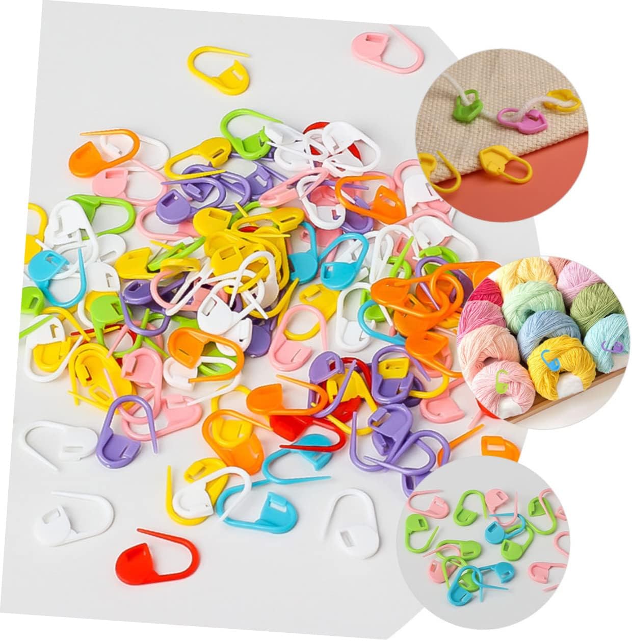 TEHAUX 4sets Locking Markers for Crochet and Knitting Heart-Shaped Practical Tools for Easy Stitching and Crafting