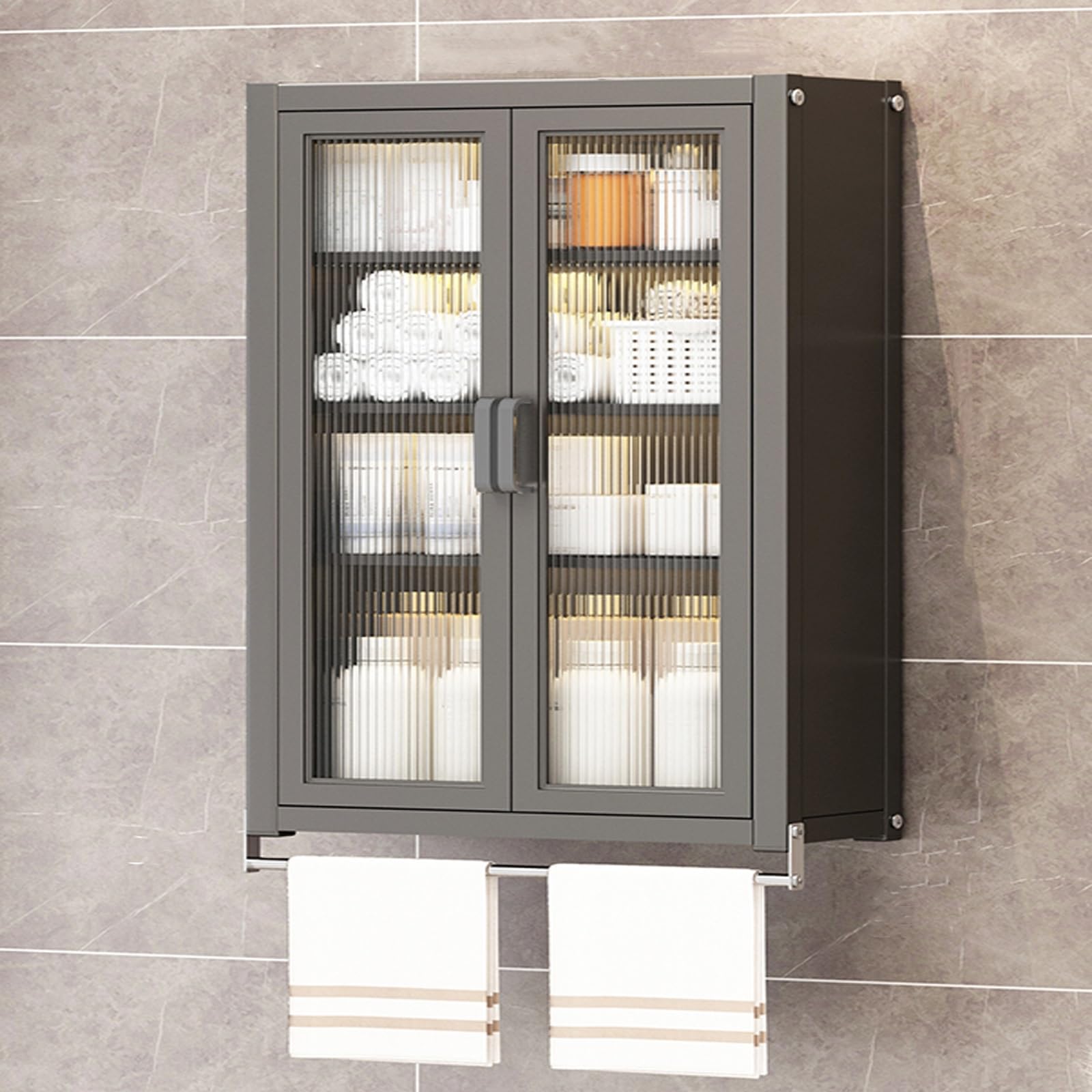 Armoire murale de salle de bain placard suspendu en verre