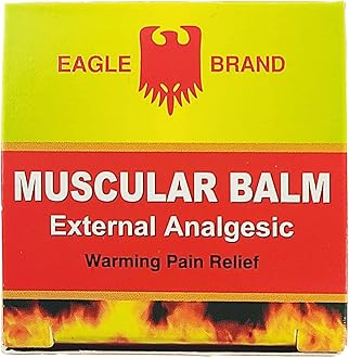Eagle Brand Muscular Balm, External Analgesic, Warming Pain Relief, 0.7oz x 3, (Pack of 3)
