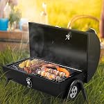 Charbon de grille portable pour l'extérieur, Leonyo petit BBQ Grille de charbon pour table, Thermomètres & Cheminée, 119 Surface de cuisson pour barbecue, RV Voyage, Camping, Plage