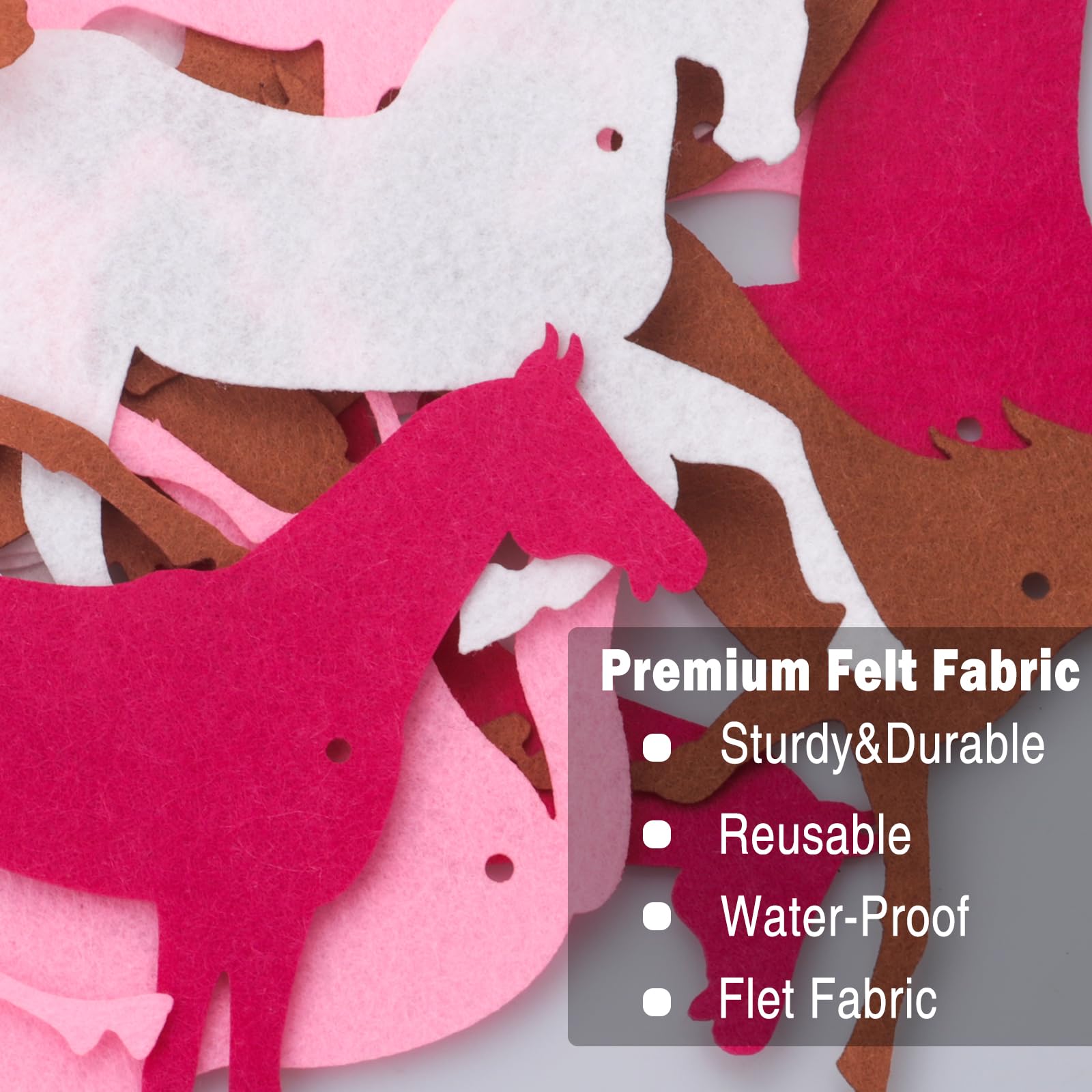Guirnalda de caballo rosa para decoración de fiestas de cumpleaños con temática de granja, suministros de fiesta de cumpleaños