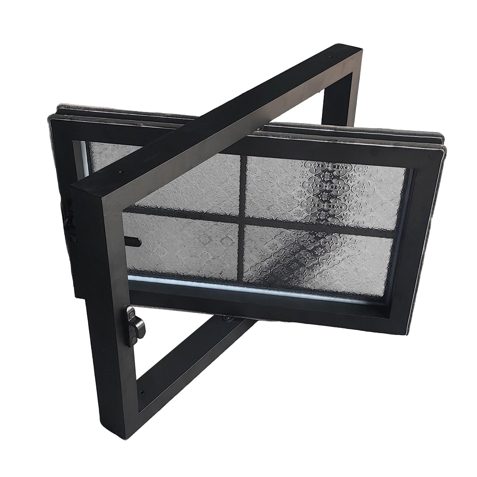 Ventana para cobertizos de jardín giratoria con cristal opaco de 60 x 35 cm