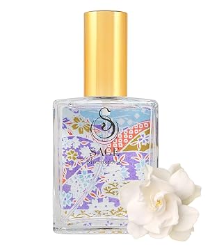 The Sage Lifestyle Moonstone Luxury Spray, Gardenia, Lily, Vanilla Musk, Egyptian Musk, Perfume for Women, Long Lasting, Floral Fragrance, Artisan, Vacation, Parfum, 2 oz, Travel Size, Made in USA