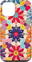 Vista 28 de Quilting Flower Blooms Quilt Pattern Case for iPhone 17