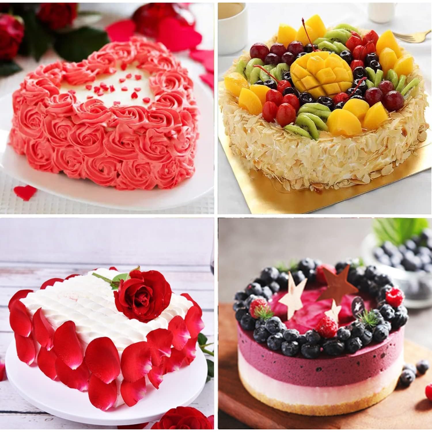 Lot De 7 Grattoirs à Gâteau Assortis - Peigne De Décoration De Gâteau - Lissettes à Gâteau - Grattoir à Pâte - Convient Pour Les Bords De Gâteau DIY De Différentes Formes