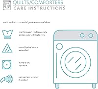 Vista 10 de Lush Decor Hygge Elephant - Juego de edredón de 3 piezas, individual, azul marino