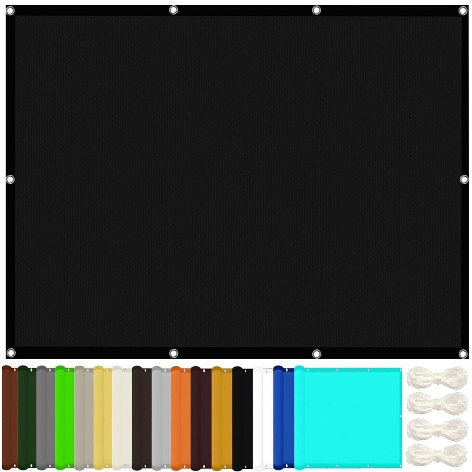 Voile d'ombrage 4.2 x 4.6 m pour abriter vos repas de famille sur la terrasse du patio