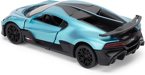 Bugatti Divo 1:43 Scale Die-Cast Model Car - French Racing Blue | Detailed Collectors Edition Diecast | Official Licensed Product