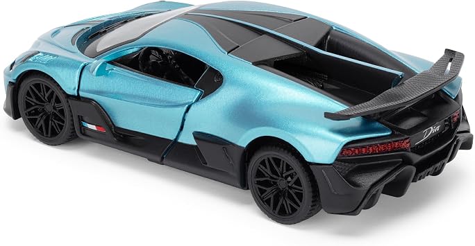 Bugatti Divo 1:43 Scale Die-Cast Model Car - French Racing Blue | Detailed Collectors Edition Diecast | Official Licensed Product
