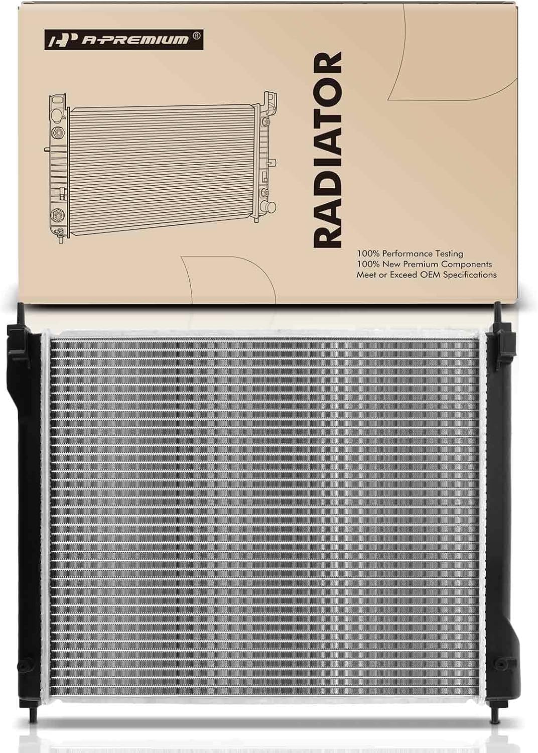 A-Premium Engine Coolant Radiator Assembly Compatible with Nissan Juke 2011 2012 2013 2014 2015 2016 2017, L4 1.6L
