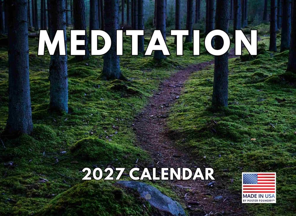 Photo 1 of **3 pack** Poster Foundry Meditation Calendar 2026 Wall Calendar