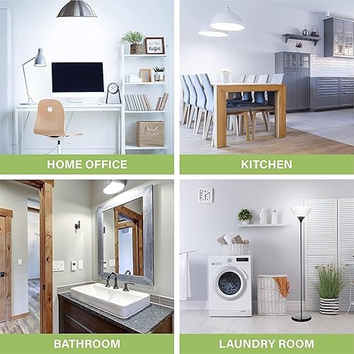 Miniatura 32 de Sigalux Bombilla LED A19 equivalente a 60 W, bombillas LED de luz diurna 5000K 800LM E26 base media, no regulables bombillas LED estándar de 9.5 W