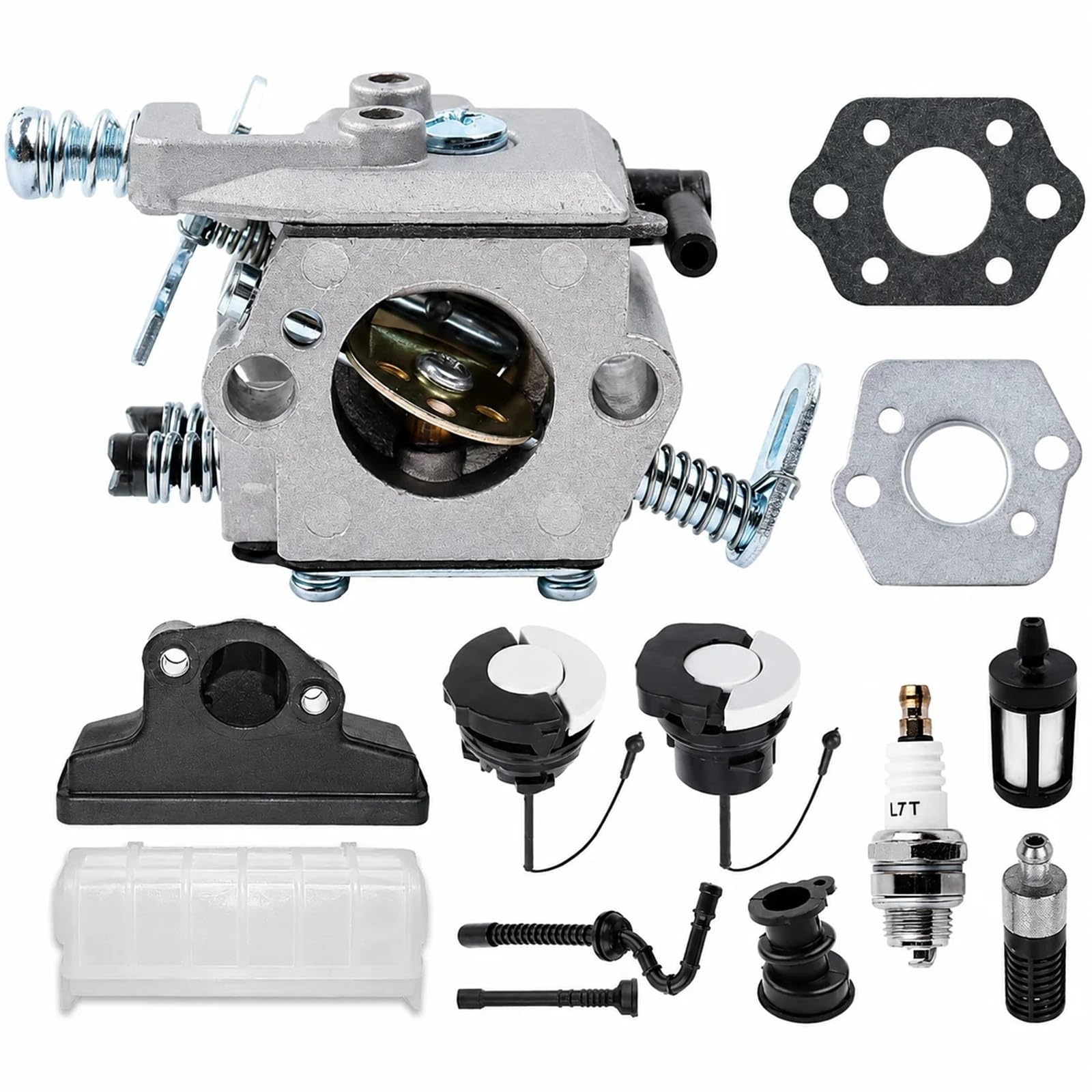 ISQJPVF 13-in-1 Carburetor Kit for s/t/i/h/l 021 023 025 MS210 MS230 MS250 Chainsaw Replaces 1123-120-0605 WT-286 w/Gasket Spark Plug