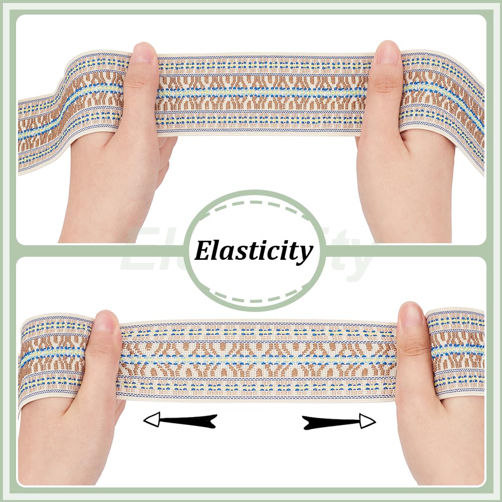 BENECREAT2.5 Yards Jacquard Elastic Band - Image 4