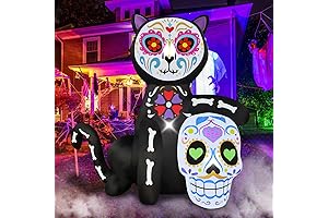 BLOWOUT FUN 5FT Animated Inflatable Black Cat