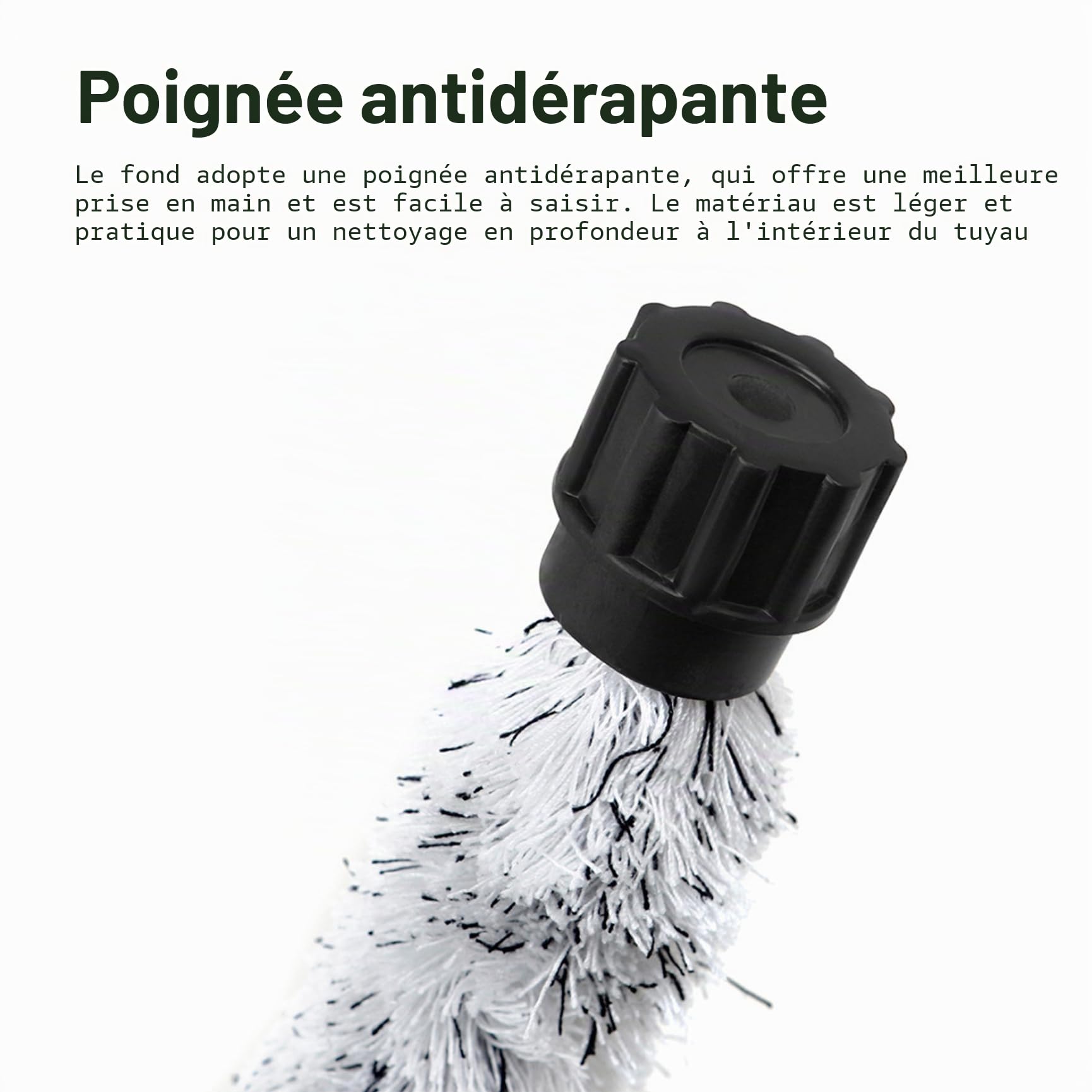 Écouvillon de Nettoyage de Saxophone Alto, Brosse de Nettoyage de Sax Alto avec Pointe en Caoutchouc et poignée, kit de Nettoyage et de Soins de Sax