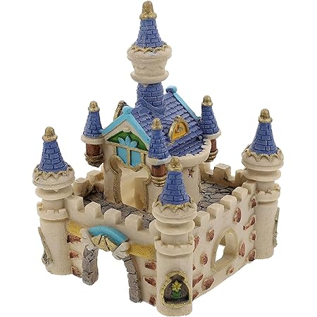 Amazon Co Jp Blufied 小型城 水槽オーナメント 水槽用 隠れ家 砦 オブジェ 水景 造景置物 水槽内装 樹脂製 置物 水槽アクセサリー 水槽用装飾 熱帯魚 鑑賞魚 水槽飾り ペット用品